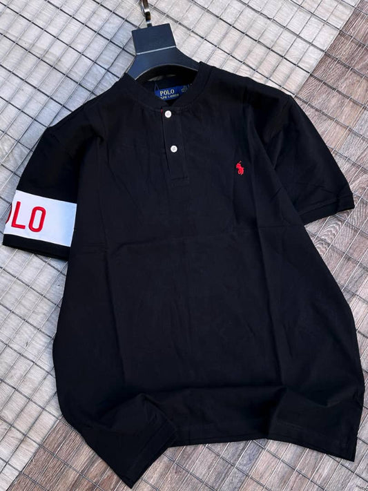 Men's Short Sleeve Black Shirt -PRL1