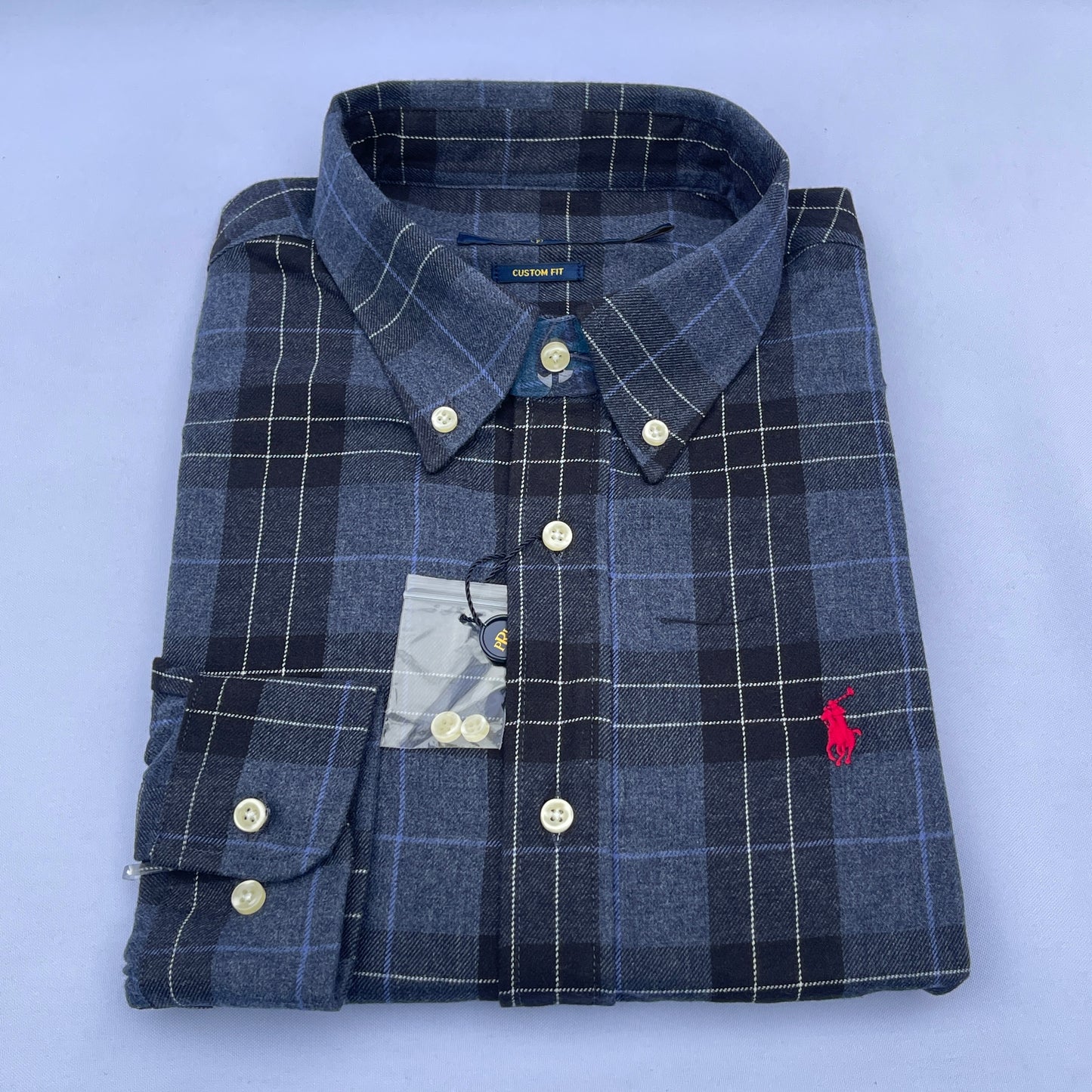 Men's Custom Fit Oxford Long Sleeve -PRL 0109