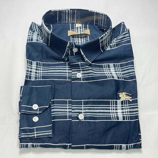 Custom Fit Navy Blue Long Sleeve-BB01