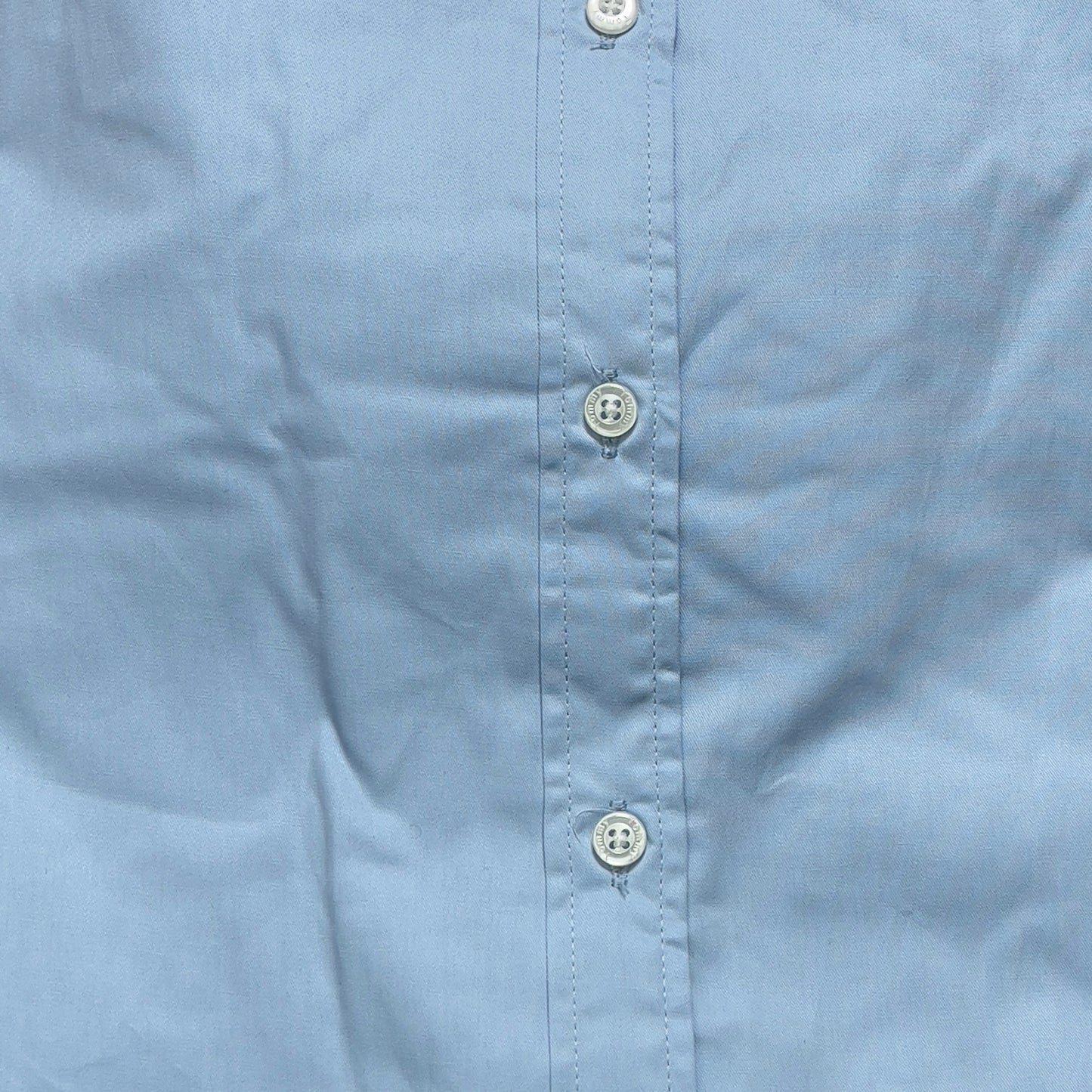 Men Custom Fit Sky Blue Oxford Long Sleeve-TH004