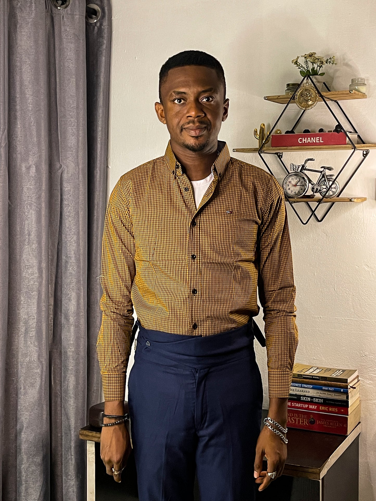 Men's Custom Slim Fit Oxford Long Sleeve -THL 209