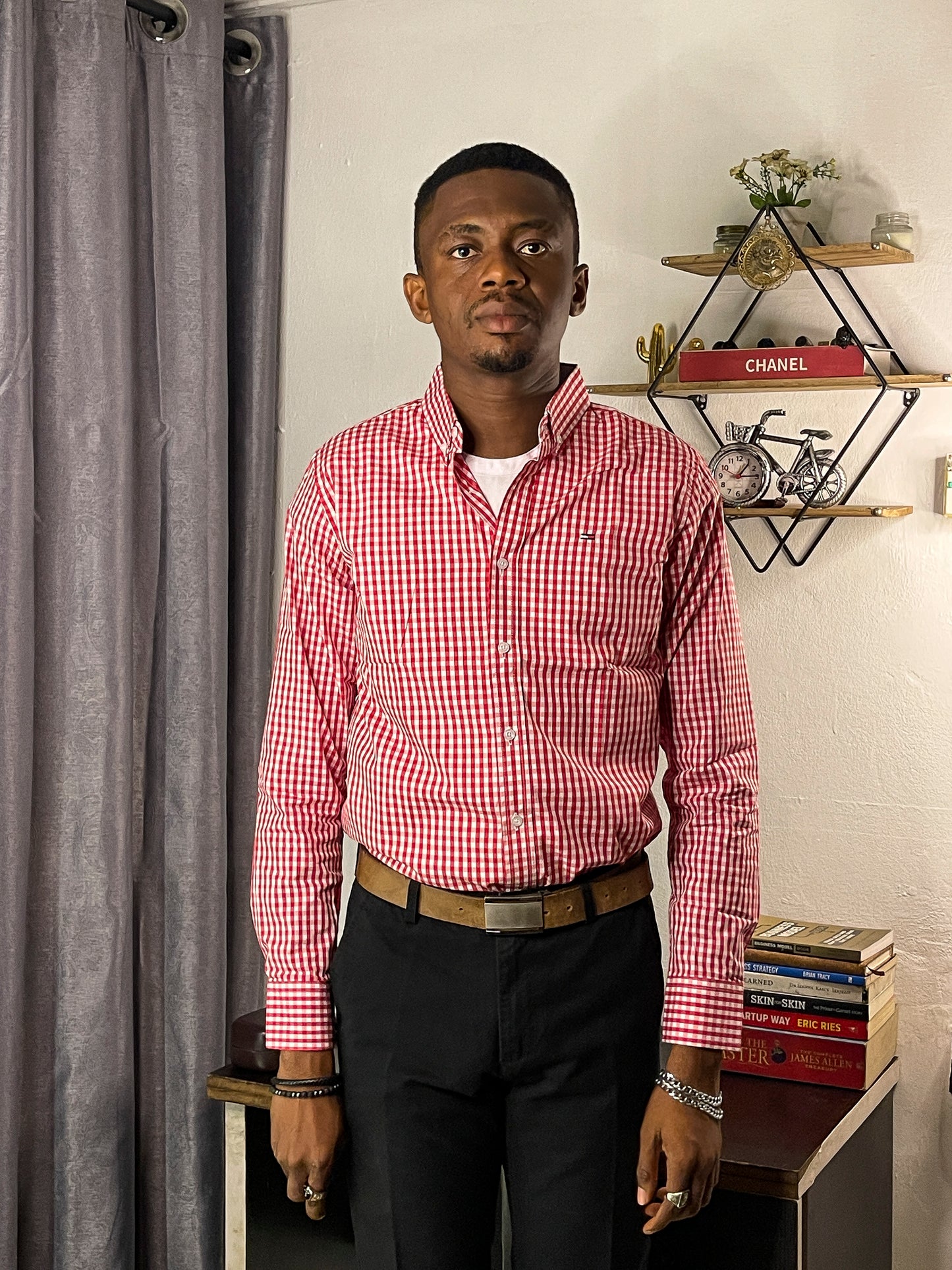 Men's Custom Slim Fit Oxford Long Sleeve -THL 205