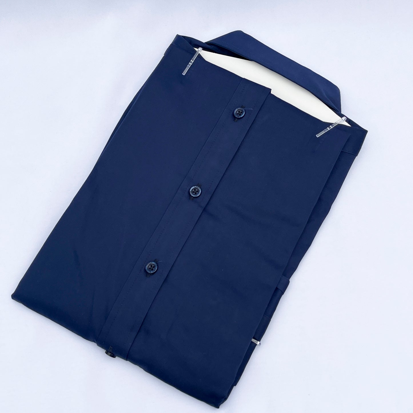 Men's Custom Slim Fit Oxford Navy Blue Long Sleeves -THL 229