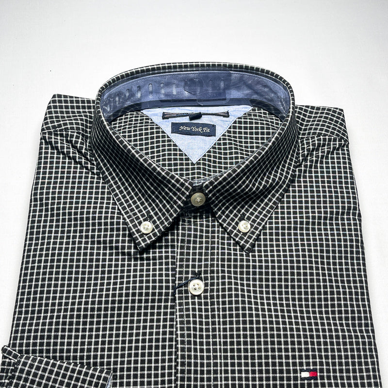 Men's Custom Fit Black Long Sleeve- TH306