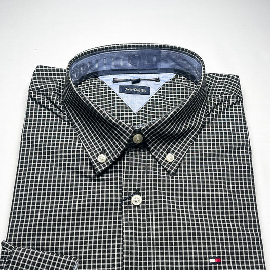 Men's Custom Fit Black Long Sleeve- TH306