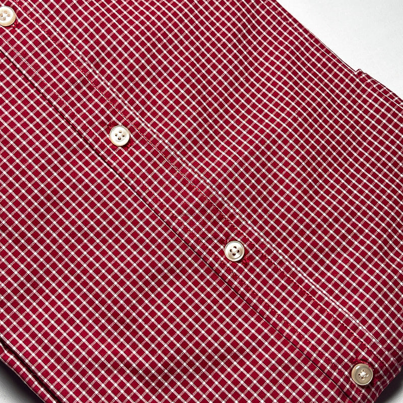 Men's Custom Fit Red Long Sleeve- TH304