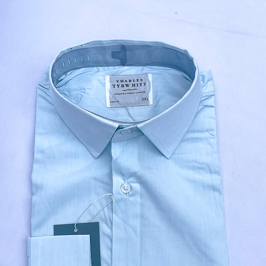 Men's Custom Fit Blue Long Sleeve CT040