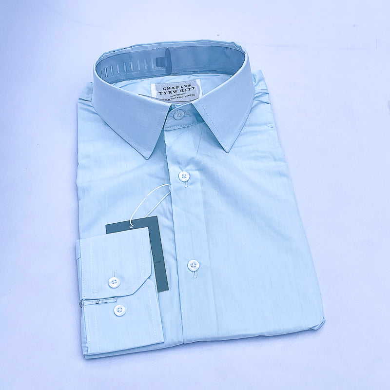 Men's Custom Fit Blue Long Sleeve CT040