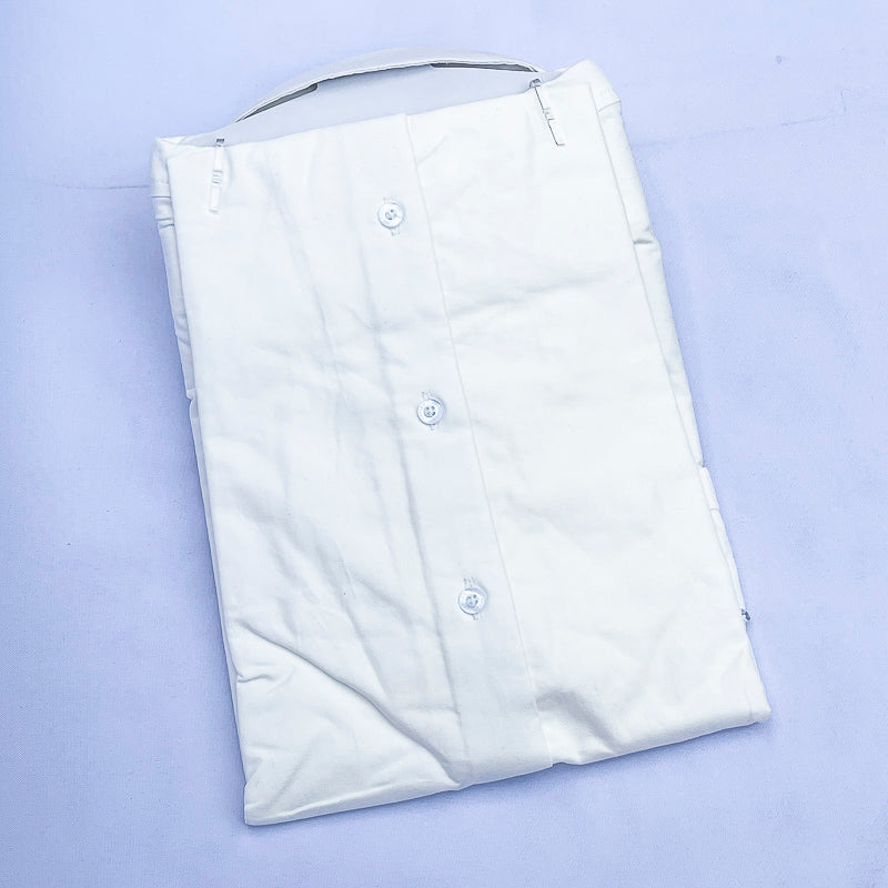 Men's Custom Fit White Long Sleeve CT050