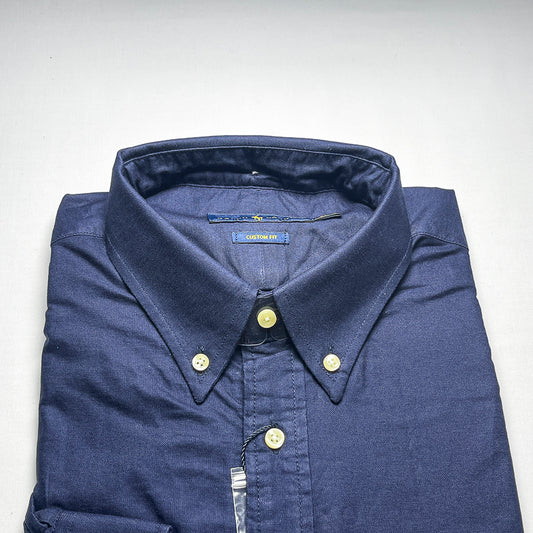 Men's Custom Fit Navy Blue Long Sleeve -PRL502