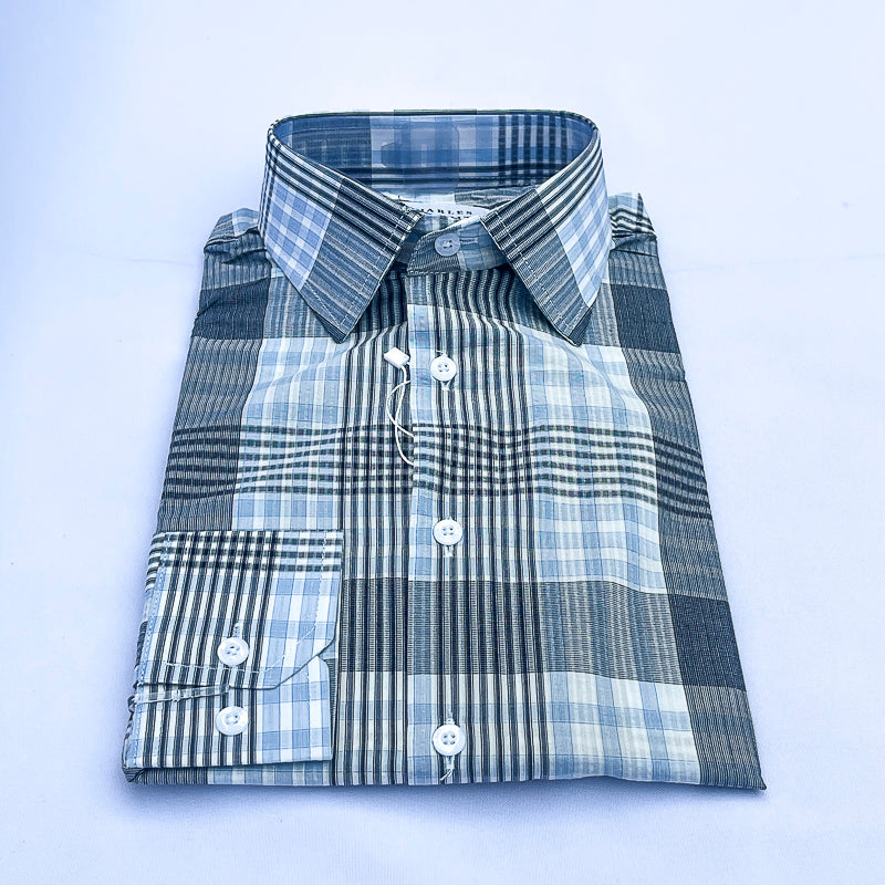 Men's Custom Fit Check Long Sleeve CT051