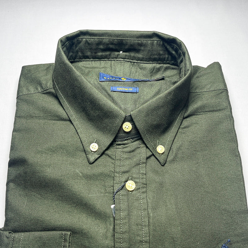 Men's Custom Fit Green Long Sleeve -PRL504