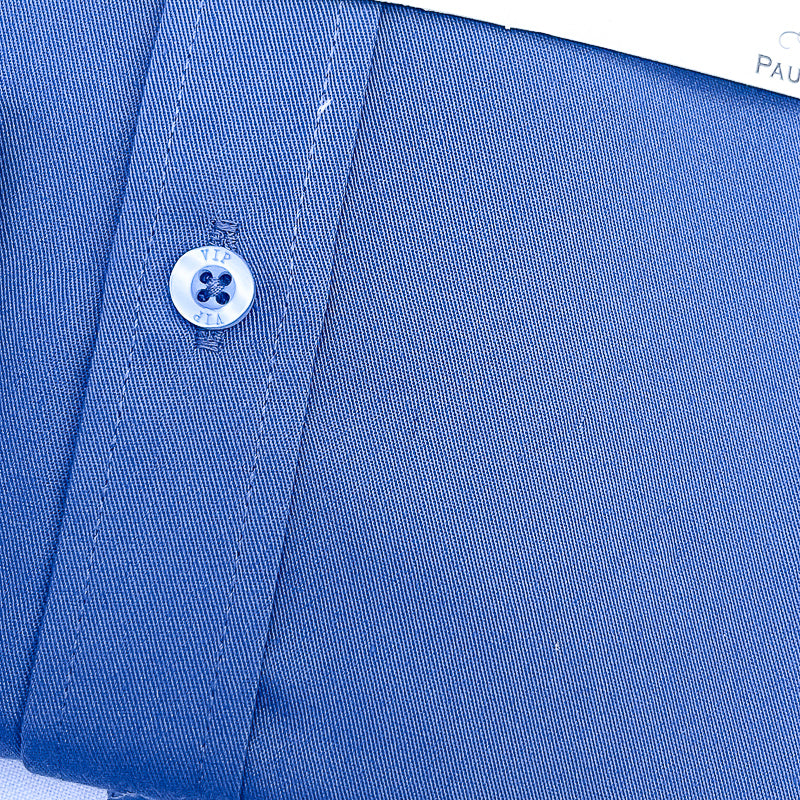 Men Custom Fit Blue Long Sleeve- PM80