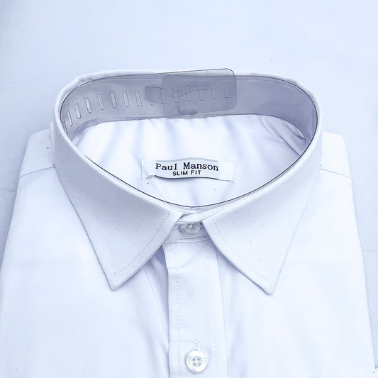 Men Custom Fit White Long Sleeve- PM81