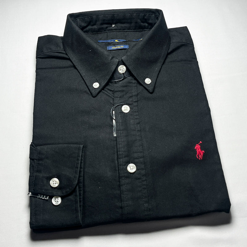 Men's Custom Fit Black Long Sleeve -PRL506