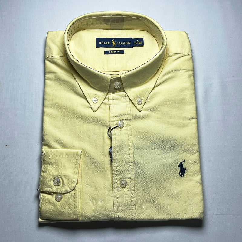 Men's Custom Fit Yellow Long Sleeve -PRL508