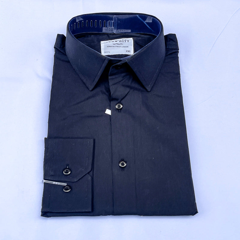 Men's Custom Fit Black Long Sleeve CT053