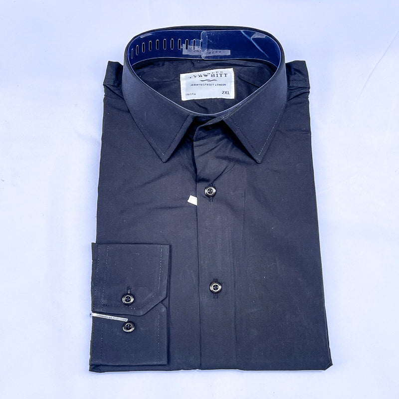 Men's Custom Fit Black Long Sleeve CT053