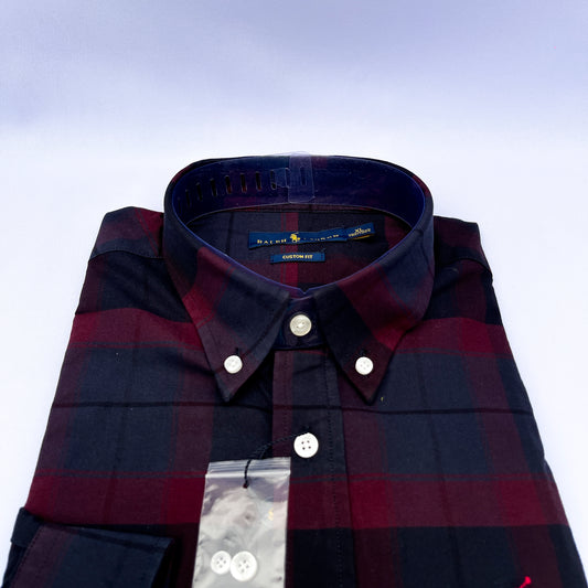 Men's Custom Fit Oxford Long Sleeve -PRL 0101