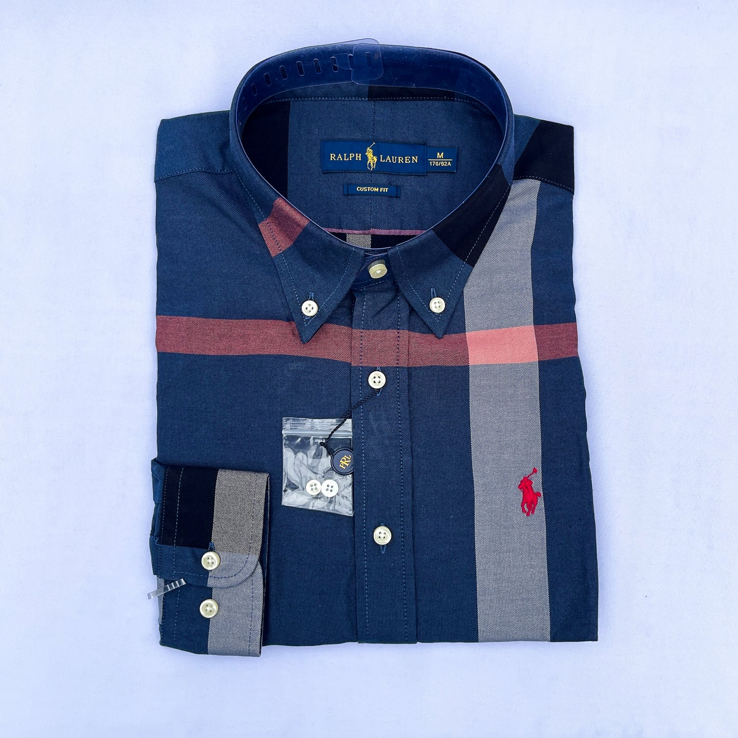 Men's Custom Fit Oxford Long Sleeve -PRL 0103