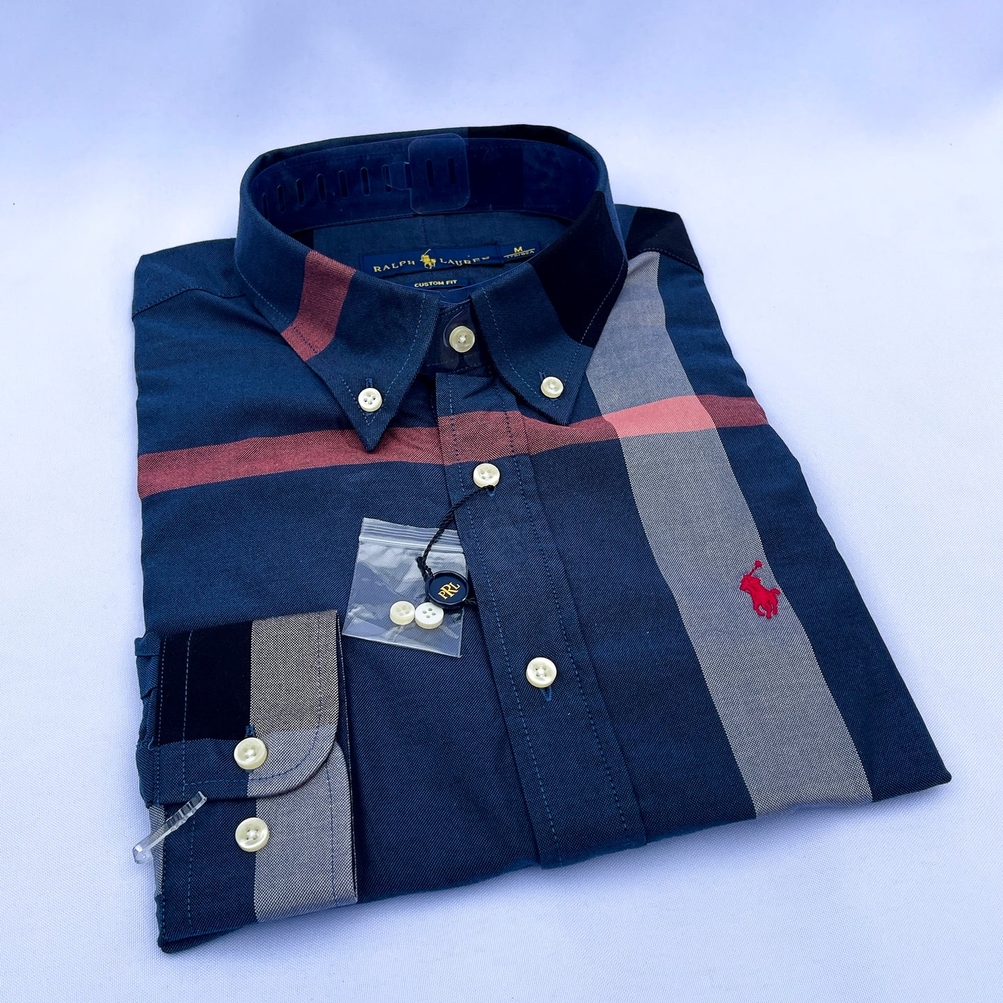 Men's Custom Fit Oxford Long Sleeve -PRL 0103