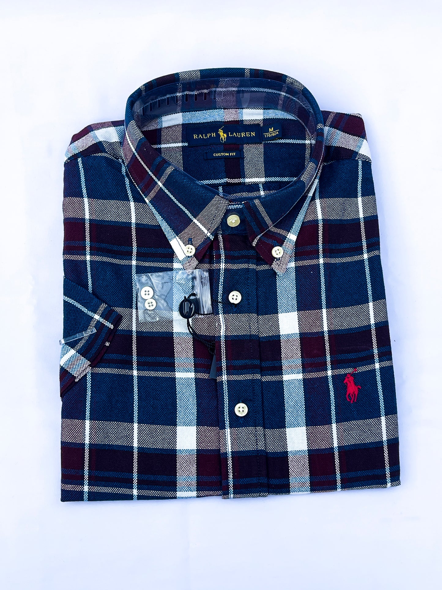 Men's Custom Fit Oxford Short Sleeve -PRL009