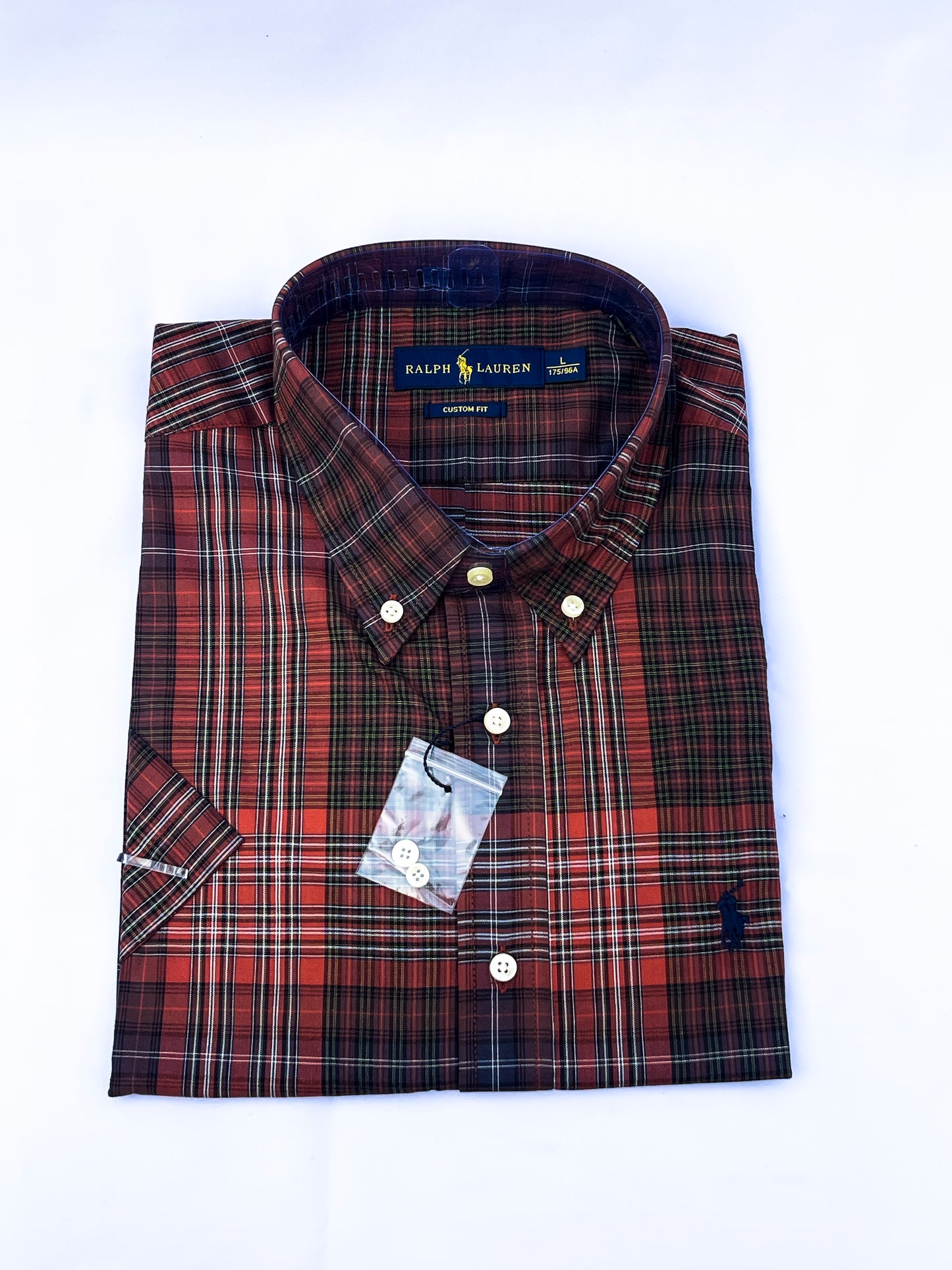 Men's Custom Fit Oxford Short Sleeve -PRL0012