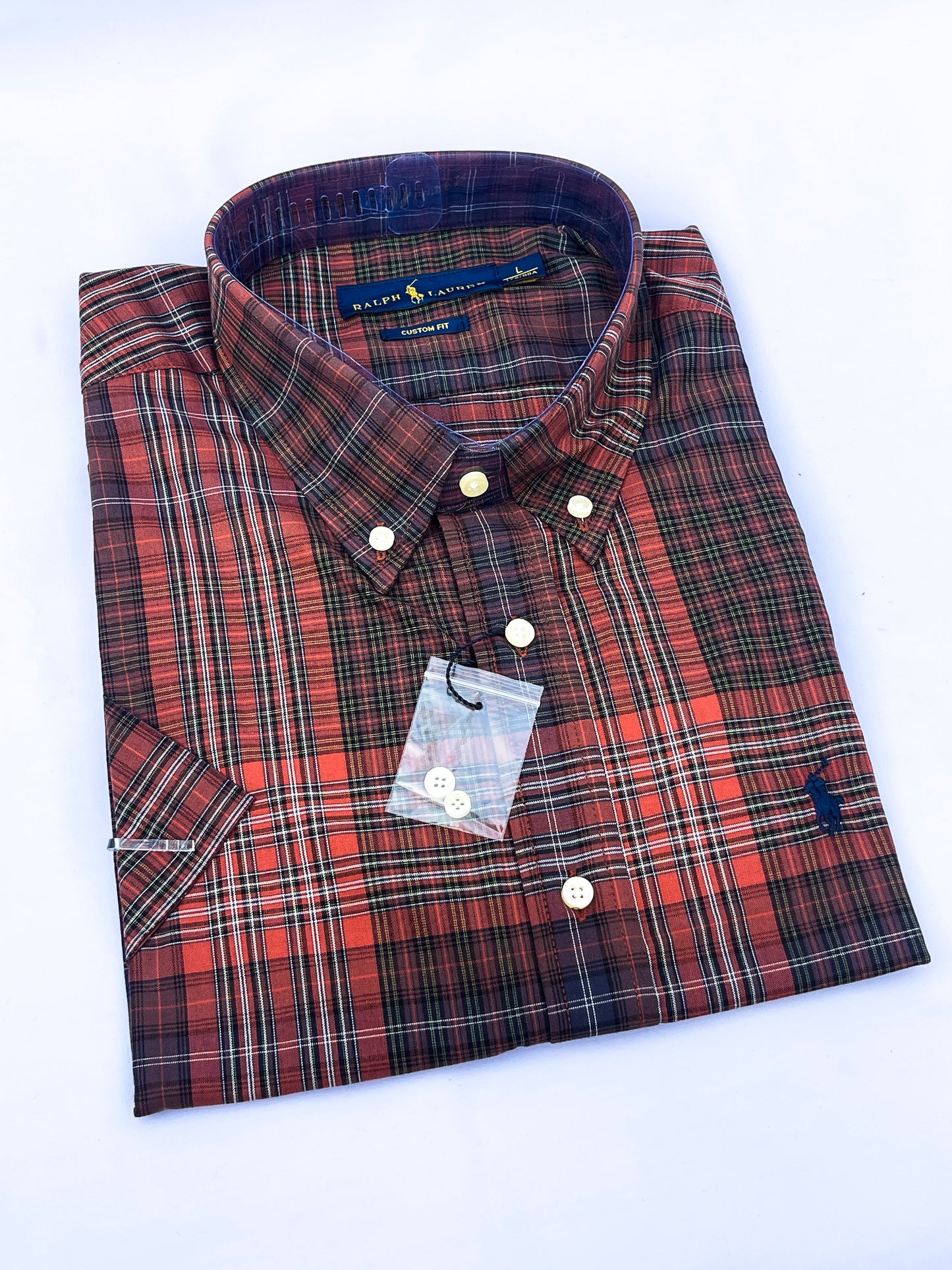 Men's Custom Fit Oxford Short Sleeve -PRL0012