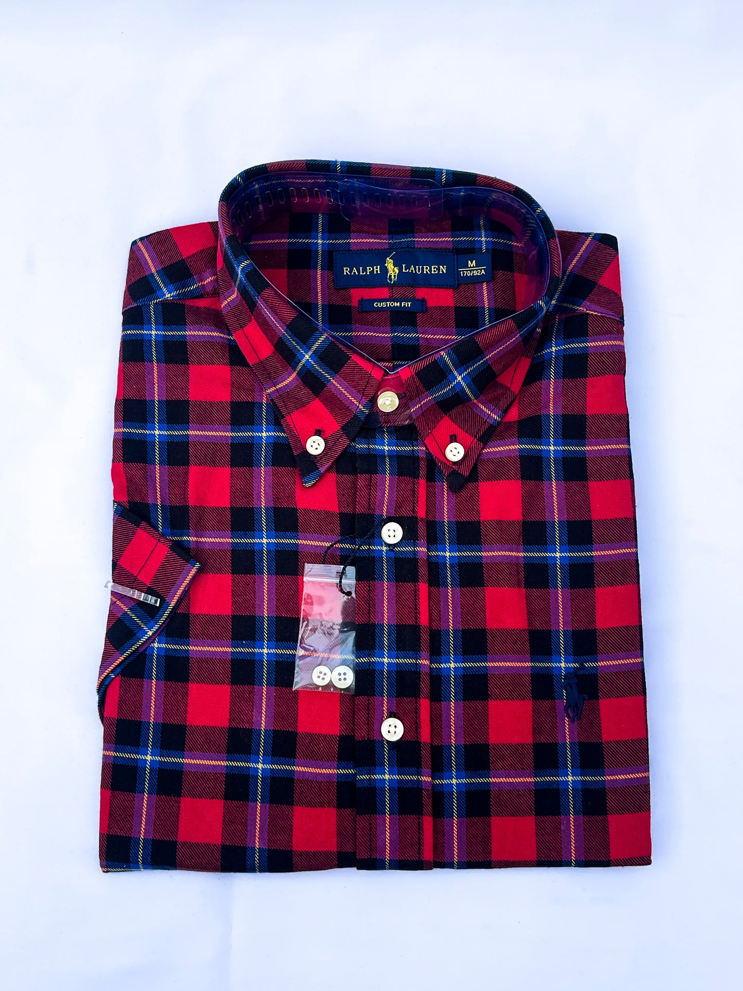 Men's Custom Fit Oxford Short Sleeve -PRL0019