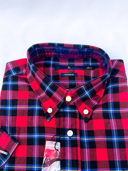 Men's Custom Fit Oxford Short Sleeve -PRL0019