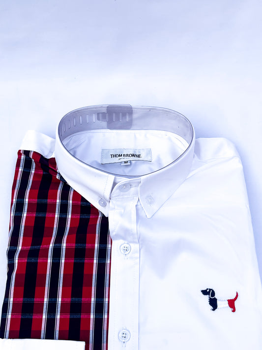 Men's Custom Fit Long Sleeve Oxford Shirt -TB008