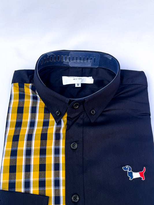 Men's Custom Fit Long Sleeve Oxford Shirt -TB002