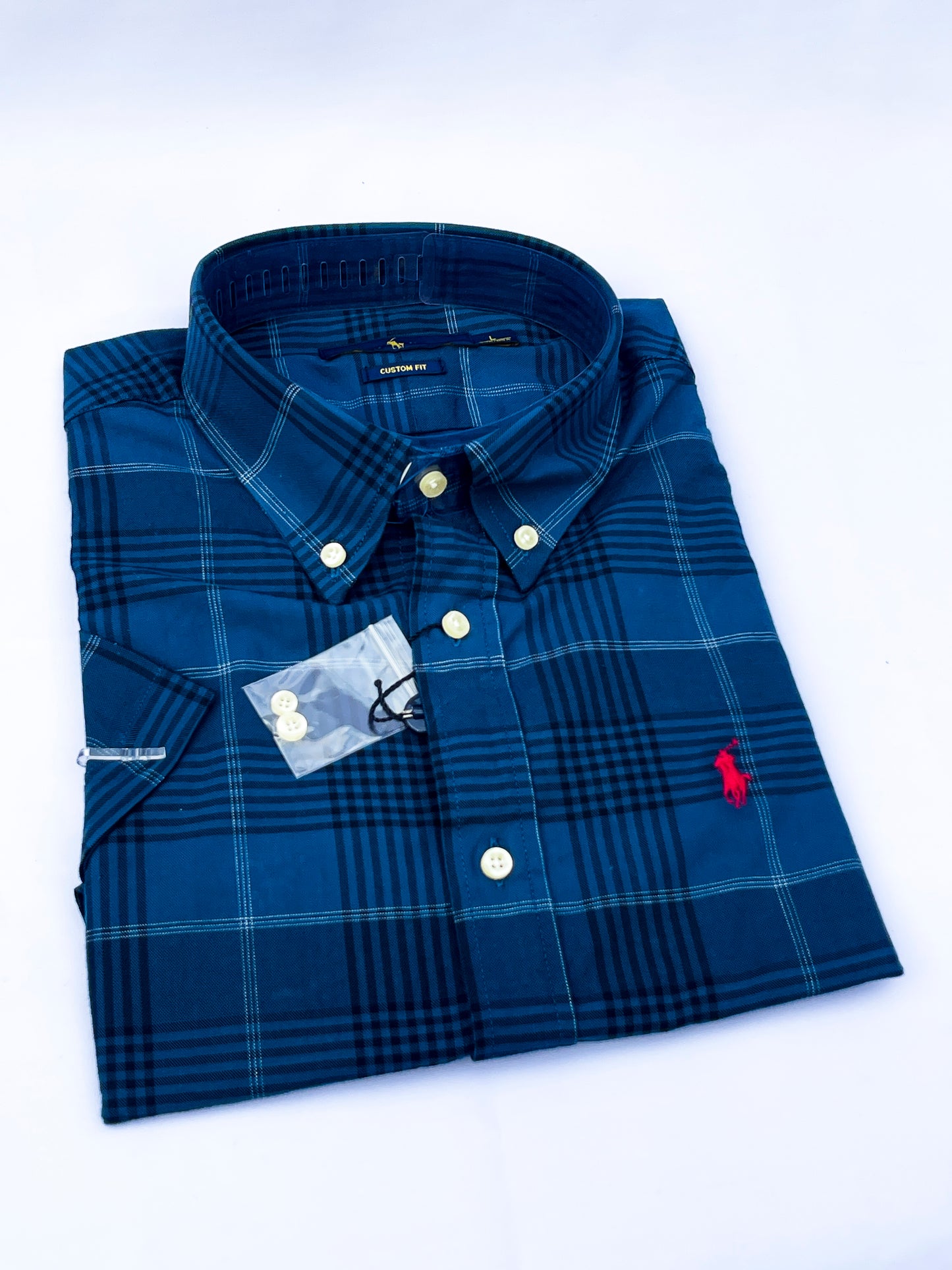 Men's Custom Fit Oxford Short Sleeve -PRL005