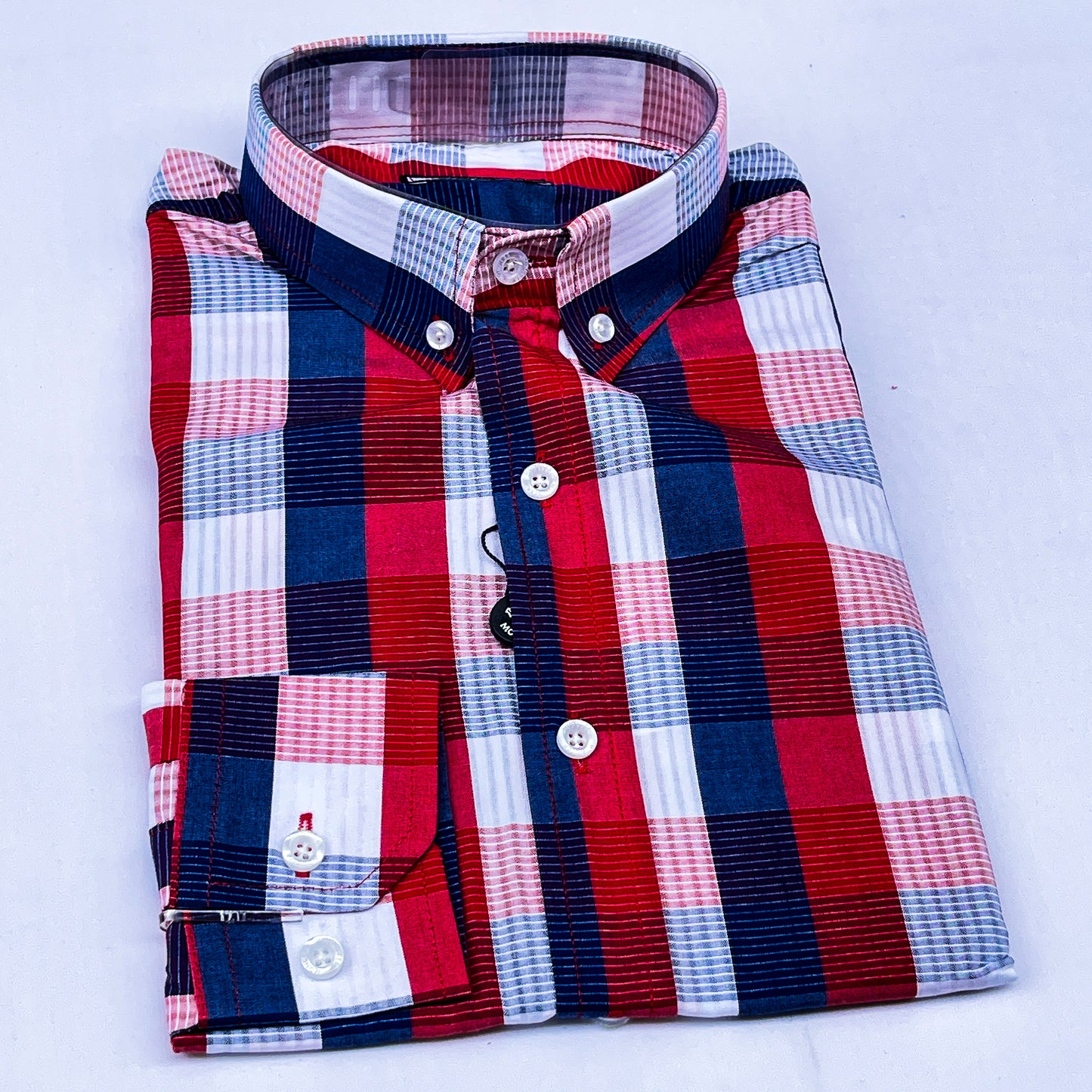 Men’s Custom Fit T08 Checked Shirt