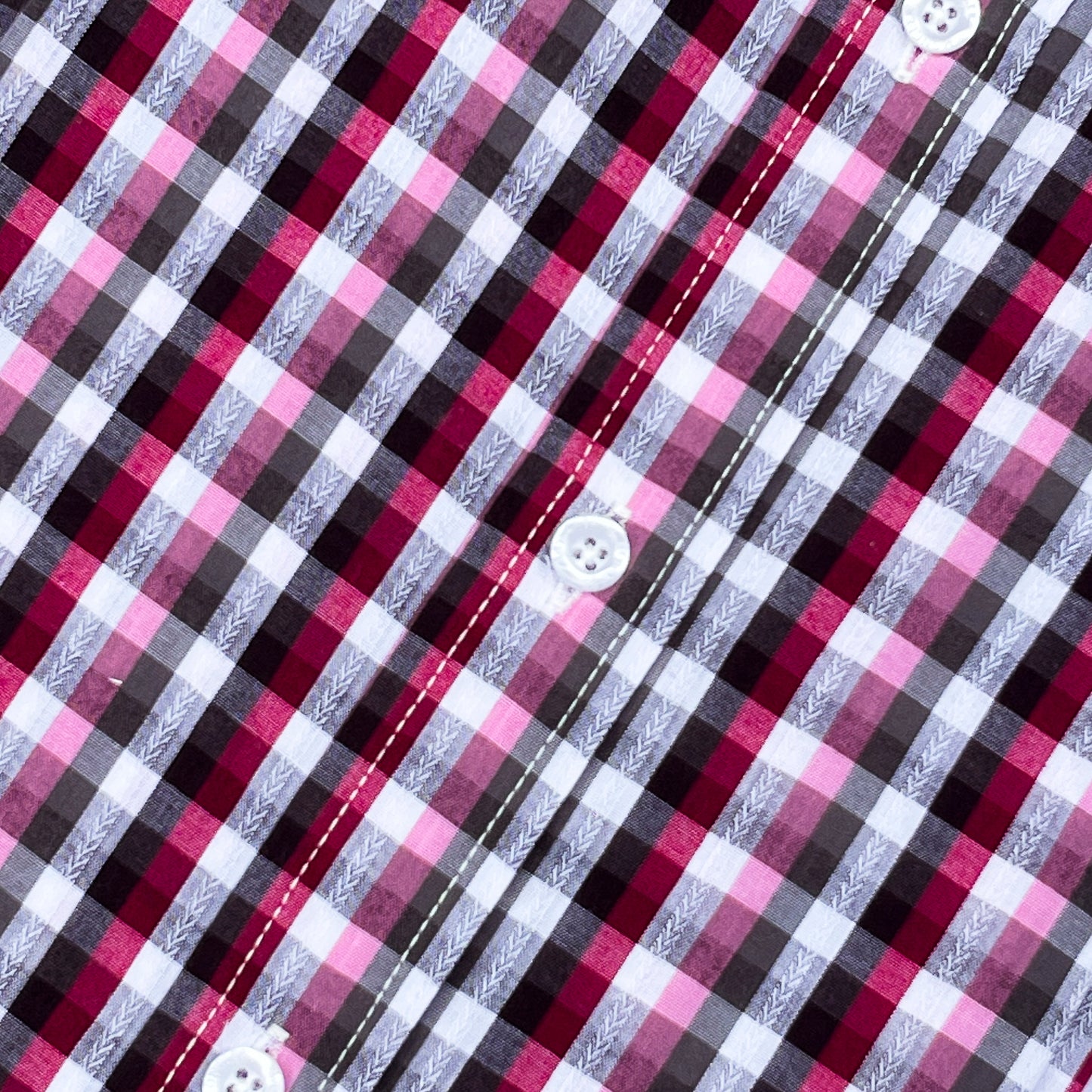 Men’s Custom Fit Red Checked Shirt - G007