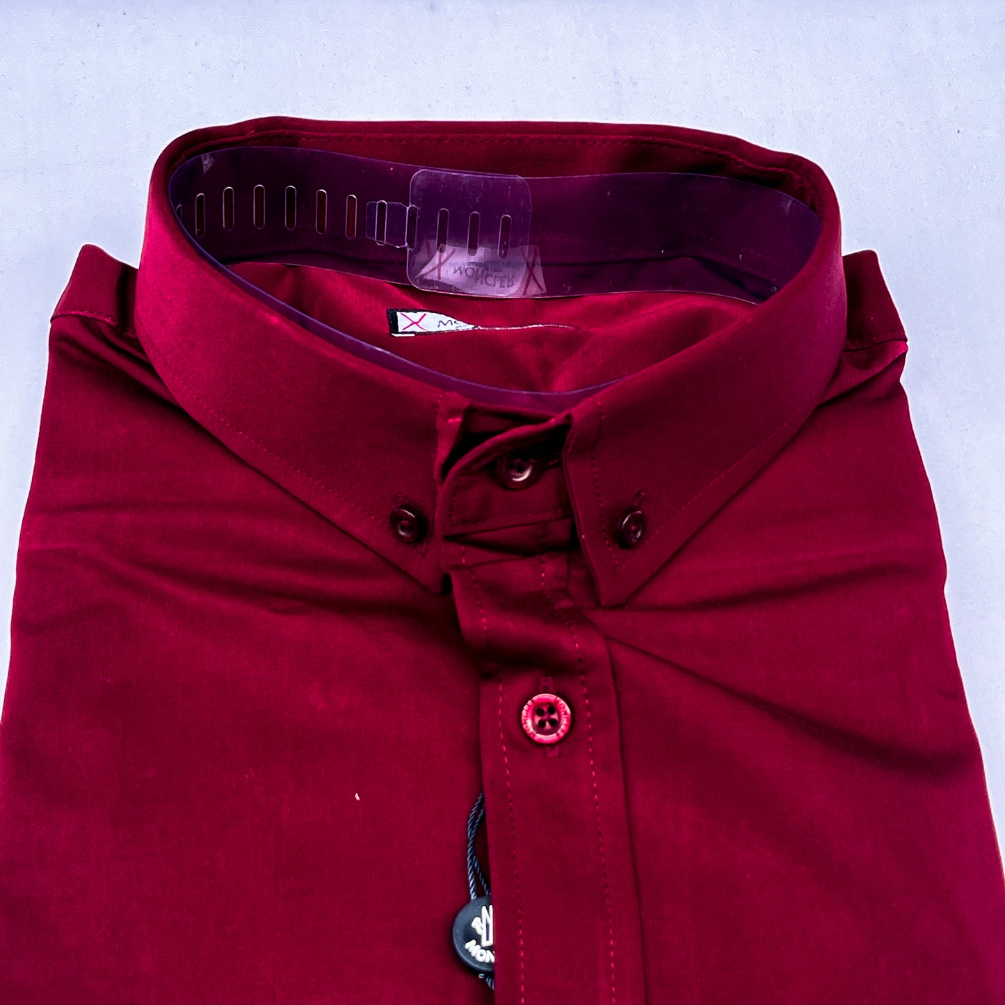 Men’s Custom Fit Burgundy Shirt