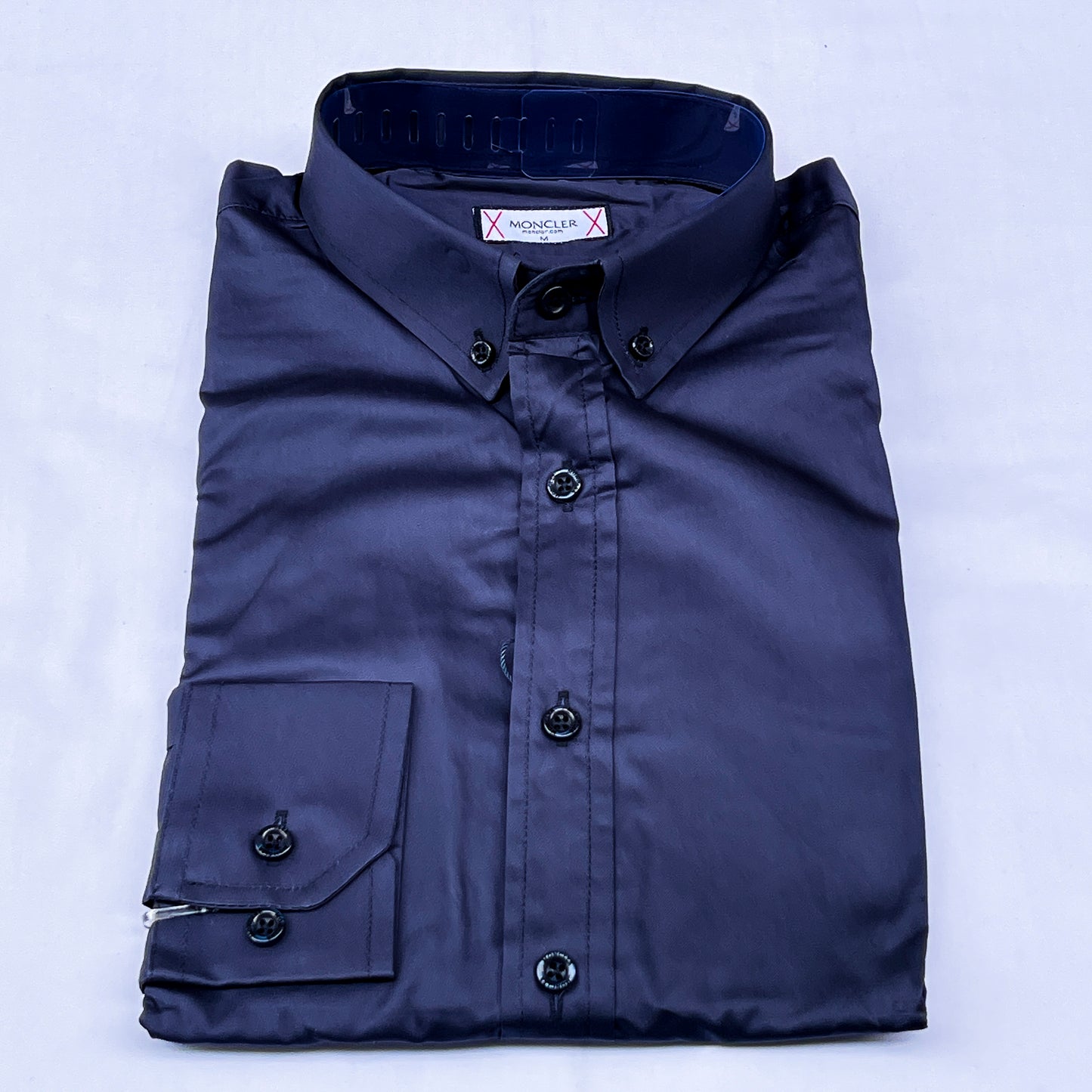 Men’s Custom Fit Navy Blue Shirt