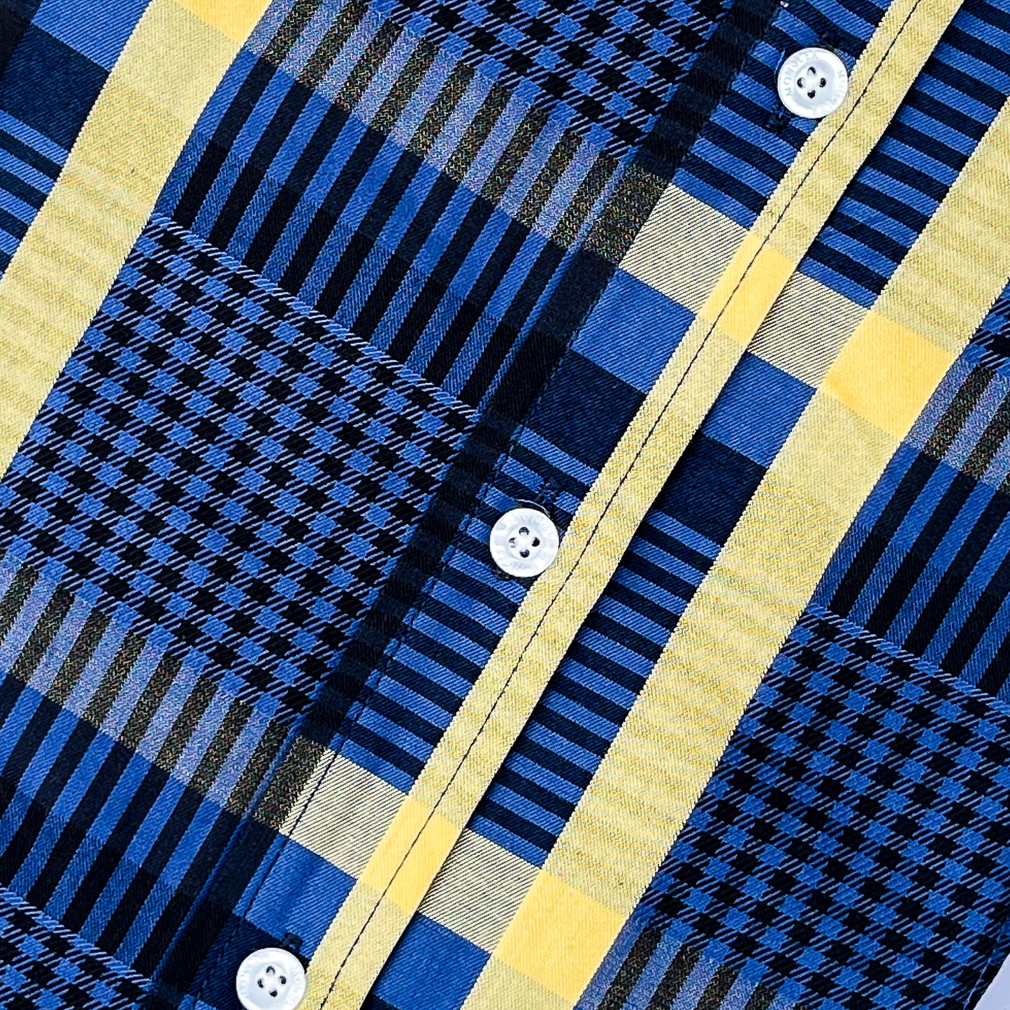 Men’s Custom Fit Navy Blue Striped Shirt G11