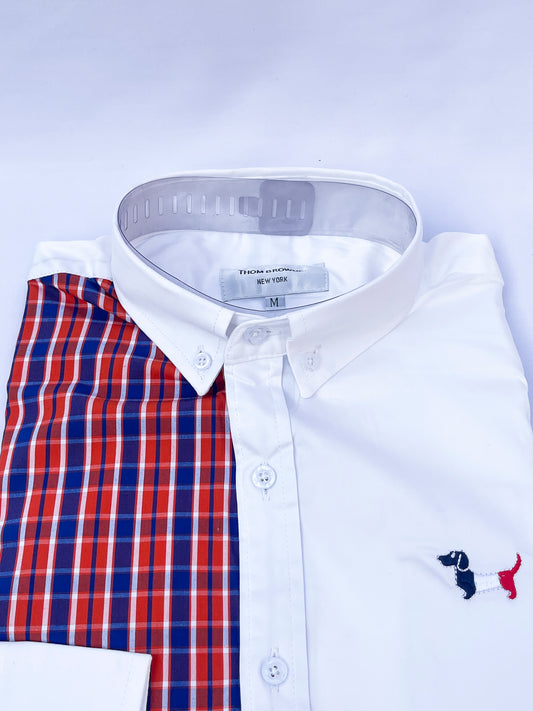 Men's Custom Fit Long Sleeve Oxford Shirt -TB013