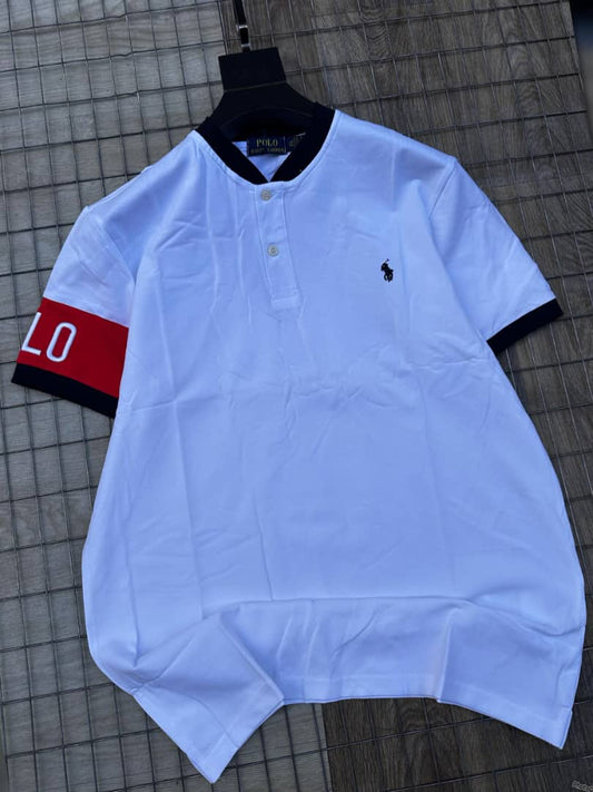 Men's Short Sleeve White Shirt -PRL3