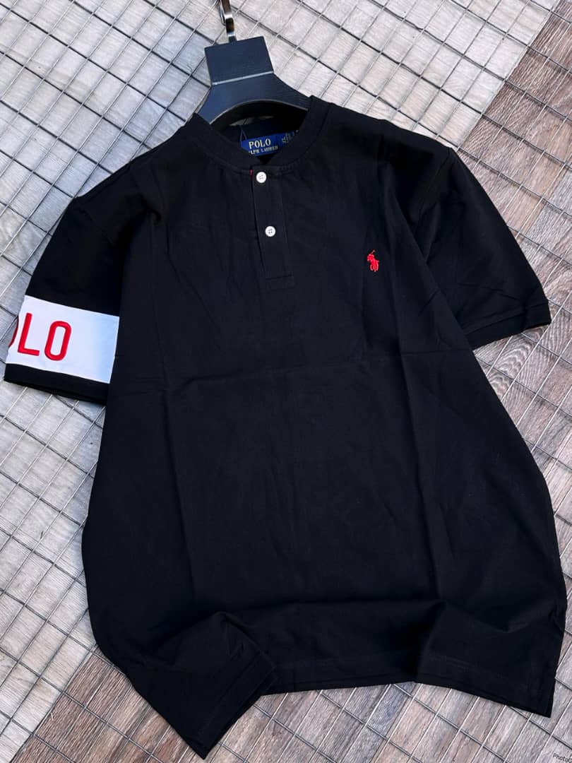 Men's Short Sleeve Black Shirt -PRL1