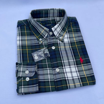 Men's Custom Fit Oxford Long Sleeve -PRL 0119