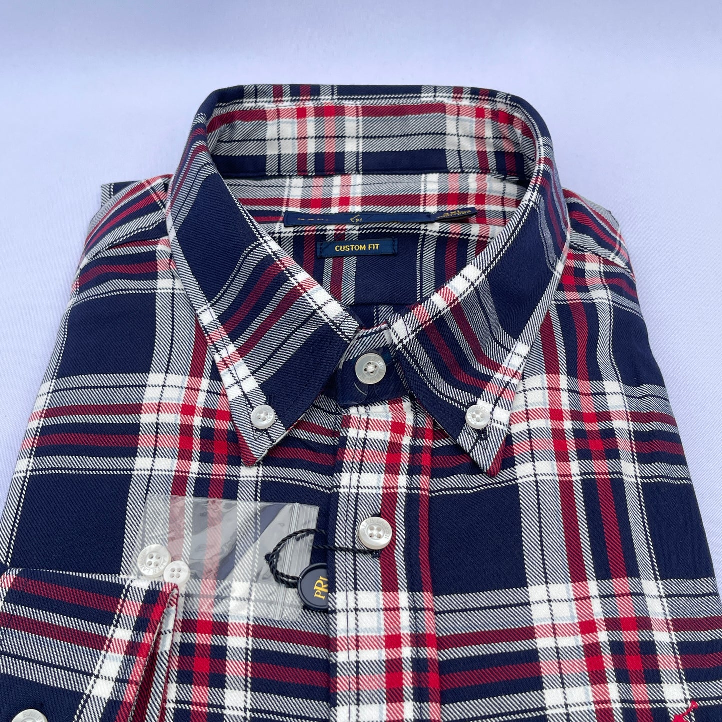 Men's Custom Fit Oxford Long Sleeve -PRL 0108