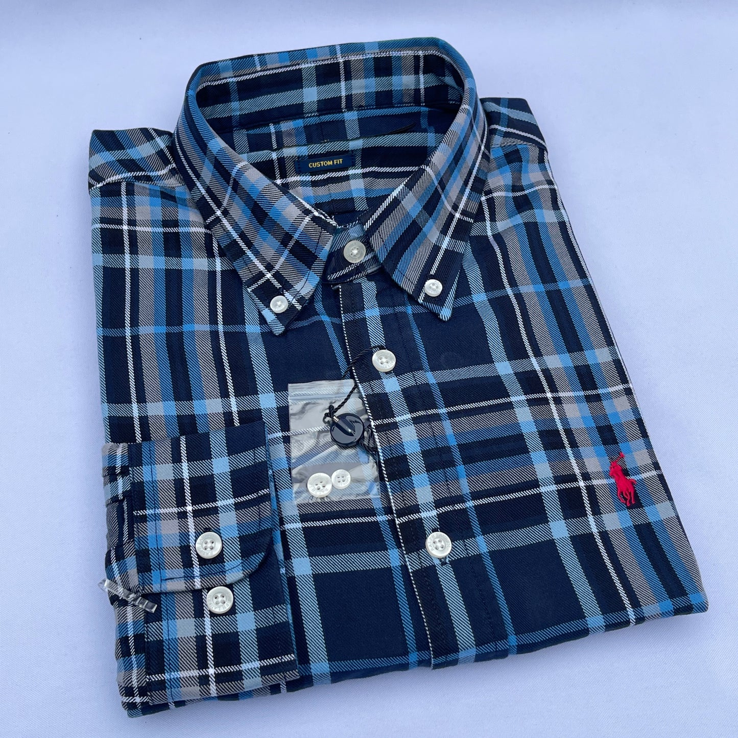 Men's Custom Fit Oxford Long Sleeve -PRL 0112