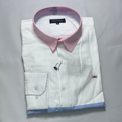 Eden Park White Classic Oxford Long Sleeve