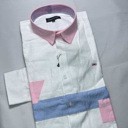 Eden Park White Classic Oxford Long Sleeve