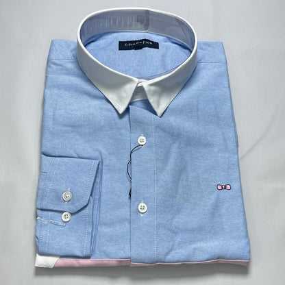 Eden Park Blue Classic Oxford Long Sleeve
