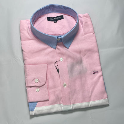 Eden Park Pink Classic Oxford Long Sleeve