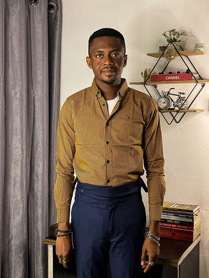 Men's Custom Slim Fit Oxford Long Sleeve -THL 209