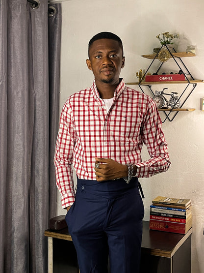 Men's Custom Slim Fit Oxford Long Sleeve -THL 203